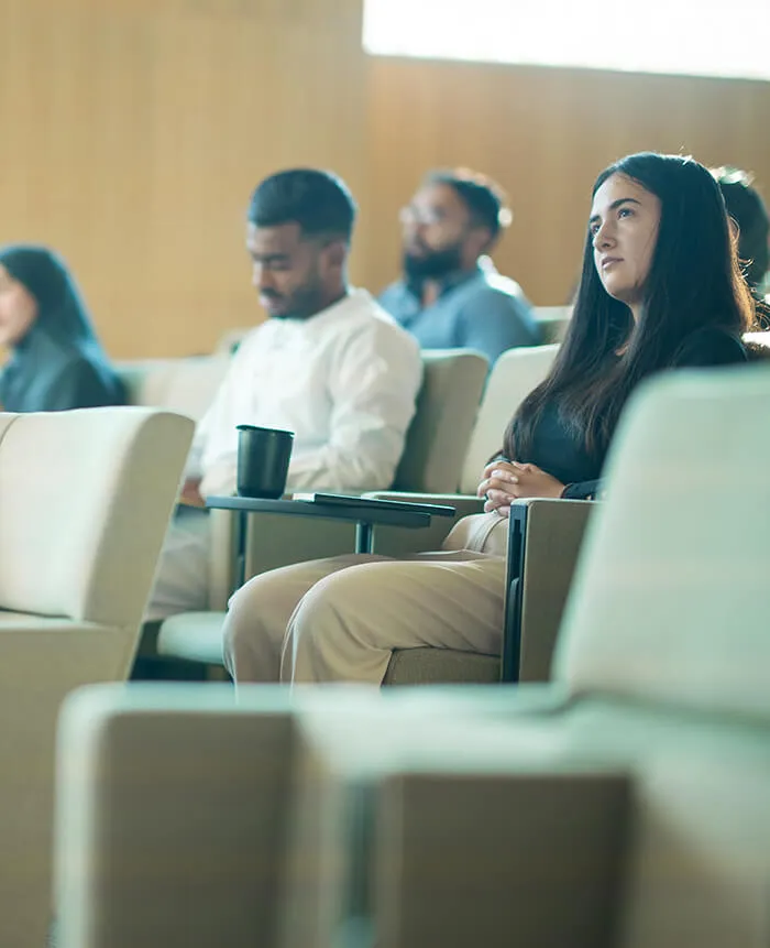 View of a classroom at Stern at NYU Abu Dhabi 